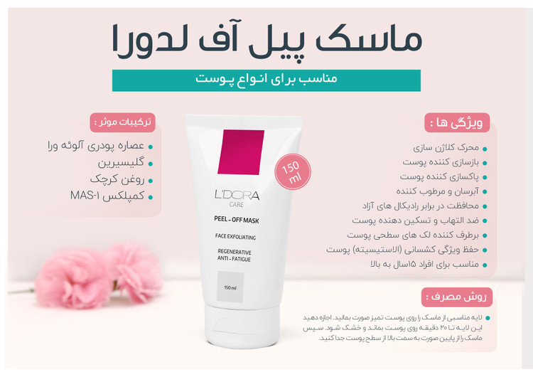 ماسک صورت پاکسازی کننده لدورا