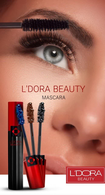 ریمل حجم دهنده و بلندکننده مژه لدورا بیوتی 12 گرمی - رنگ مشکی و قهوه ای